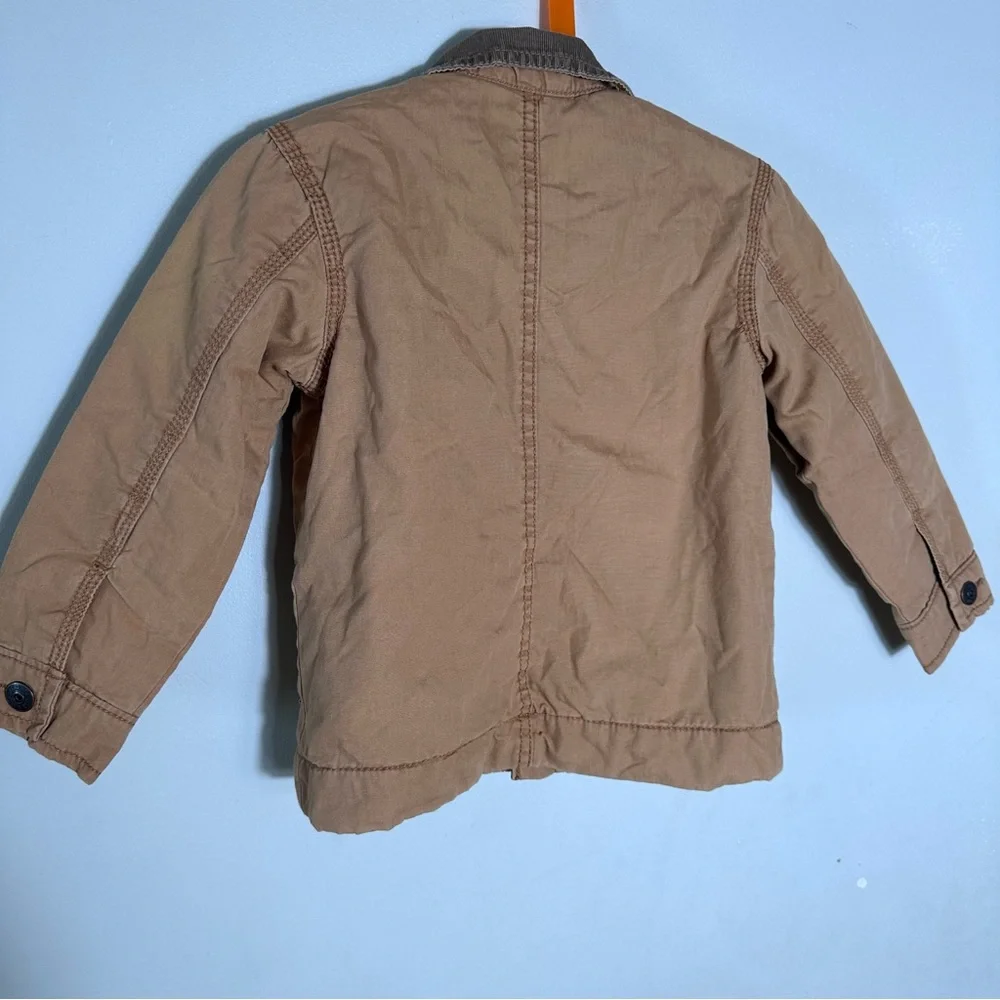 OshKosh B'gosh Tan Brown Button-Front Barn Jacket